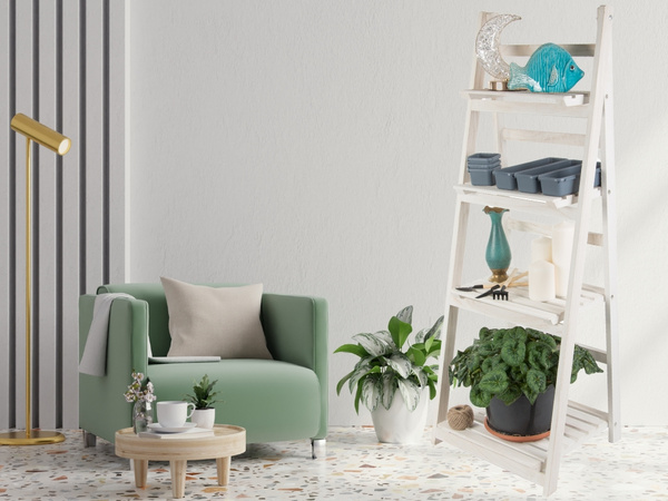 Flowerbed high standing wooden flower pot 4 tier bookcase