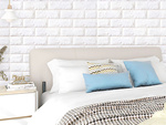 Panneaux muraux 3d brique papier peint blanc autocollant mousse décorative