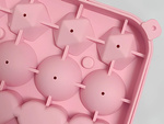 Molde de silicona para hielo 3D con forma de corazón, bola y diamante para bebidas