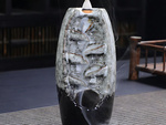 Kominek zapachowy ceramiczny wodospad kadzidło aromaterapia + 10 knotów