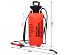 Nyomáspermetező kerti kézi permetező hosszú lándzsa 8l övvel