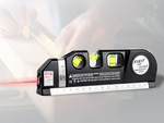 Natančna laserska raven z 2,5 m merilnim trakom laser 3 led načini usb