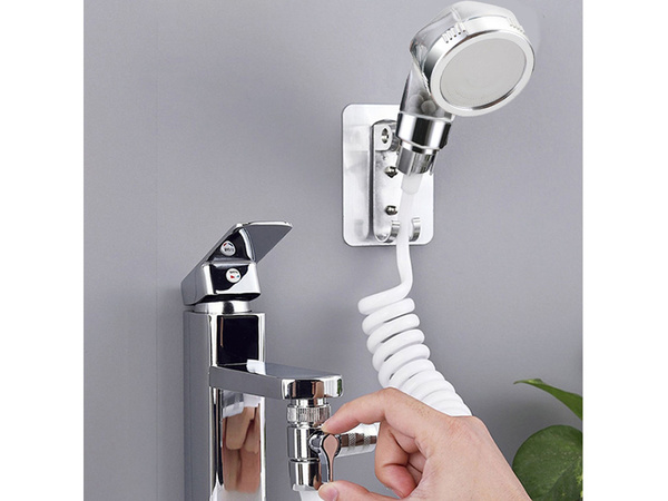 Shower handset bathroom tap