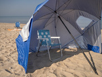 Sombrilla de playa pantalla plegable carpa de jardín 2en1 xxl grande con filtro uv
