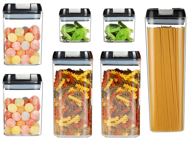 Kitchen containers for food for pasta container with seal set of 7 pieces