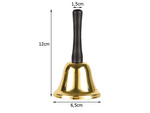 Santa campana metal dorado decoracion