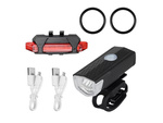 Led set zadnja prednja usb bike light