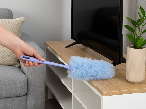 Perie de microfibră pentru prăf, murdărie și păianjeni, 35 cm
