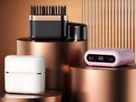 Hair straightening brush usb hair straightener temperature control