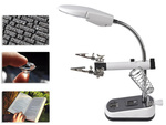 Alicates de tercera mano 10x 3,5x 5 led para soldar