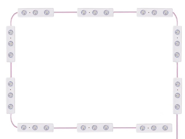 Led dressing table mirror lights make-up set 10 pcs usb 3 colours of light