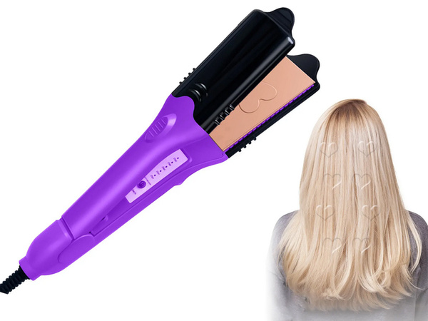 Lisseur de cheveux guide d'ondes plaques interchangeables pour le contrôle de la température