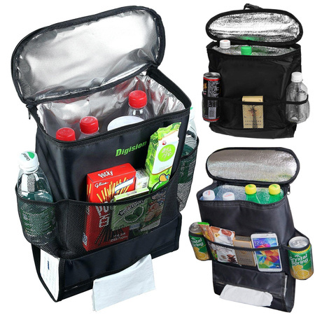 Car seat organiser with thermal bag