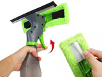 Window cleaner 3in1 window cleaner mirrors squeegee washer microfibre