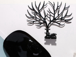 Joyero pulseras pendientes organizador ciervo arbol expositor