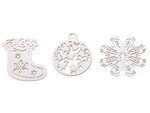 Koka ziemassvētku eglīšu rotājumi 20 gab. Piekariņi baubles ornamenti