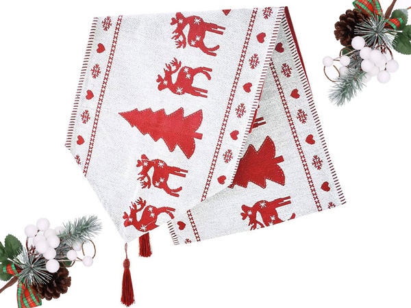 Karácsonyi asztali futó karácsonyi asztalterítő karácsony este