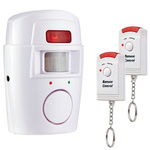 SENZOR BEZDRÔTOVÉHO POHYBU ALARMU + 2 REMOTE 105dB