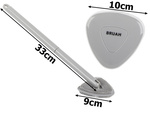Brosse de toilette en silicone pour unité murale de lavage des toilettes