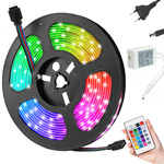Vodil trak 5050 rgb 4,5 m vodoodporen komplet daljinskega upravljalnika
