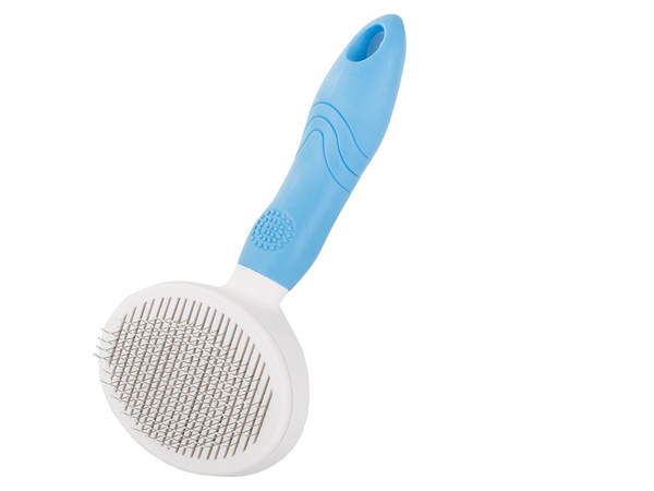 Self-cleaning hair brush for dogs cats