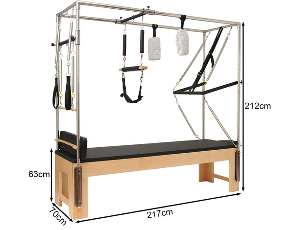 PILATESO TRENIRUOČIŲ LOVA REFORMER FITNESO TRENIRUOKLIS