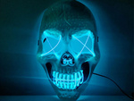 Máscara de calavera led halloween brillante led fiesta