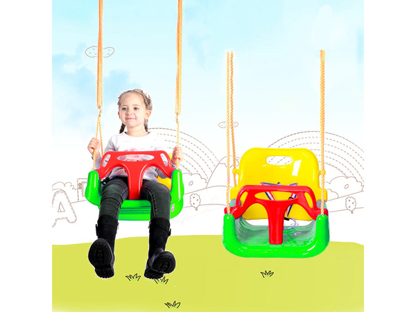 Balançoire de jardin pour enfants siège de fleurs avec corde à l'arbre