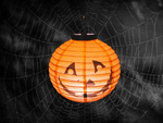 Linterna calabaza led brillante decoración halloween decoración de papel