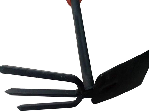 Houe de jardin deux côtés pelle à griffes râteau creuseur manuel pour plantes