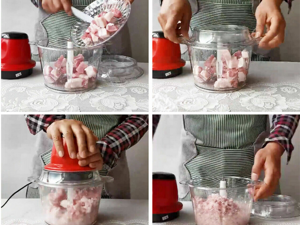 Elektriskais smalcinātājs dārzeņu smalcinātājs