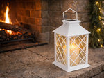 DECORATIVE LED LANTERN WITH ELECTRIC CANDLE SOLAR DECORATIVE