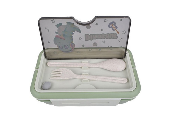 Lunchbox caja para el desayuno recipio para el desayuno y el almuerzo cubiertos con bidón juego