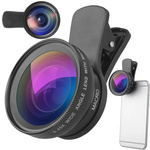 Smartphone-objektiv 2in1 0,45x 12,5x makro-aufsteckkamera