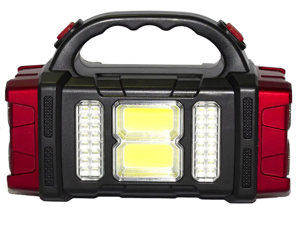 Torche solaire portable rechargeable led cob powerbank projecteur