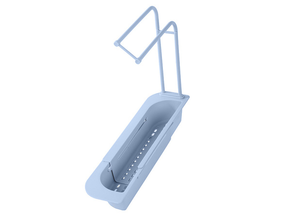 Portautensilios de cocina fregadero organizador estante escurridor plegable