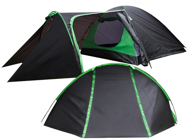 Tente tourisme 3 personnes 2 entrées moustiquaire camping impermeable