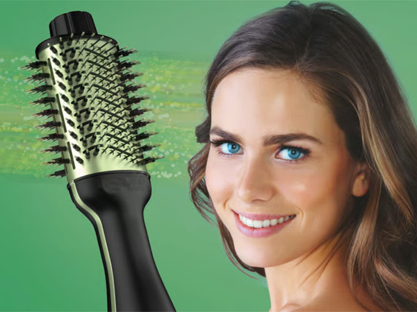Secador de pelo rizador plancha de pelo cepillo grande 4 en 1