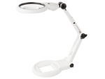 Jeweller's desk magnifier large 12x 8x 18 led usb