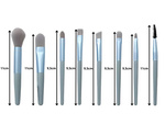 Set de 8 pinceles profesionales para maquillaje de ojos cejas con estuche cosmético