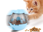 Interactive toy dog treat ball for learning slow down