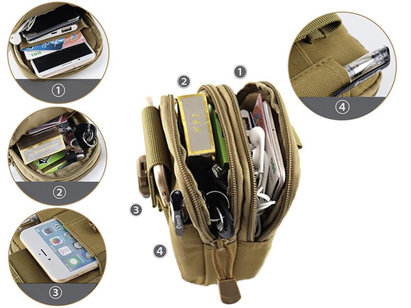 Pochette tactique militaire pour ceinture molle