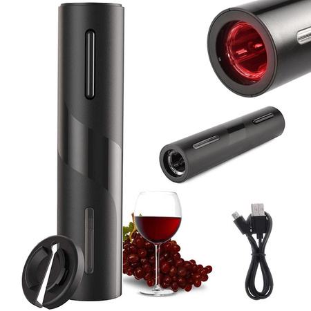 Electric corkscrew wine opener led battery