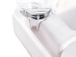 2in1 double food and water bowl with 500 ml reservoir for a dog cat