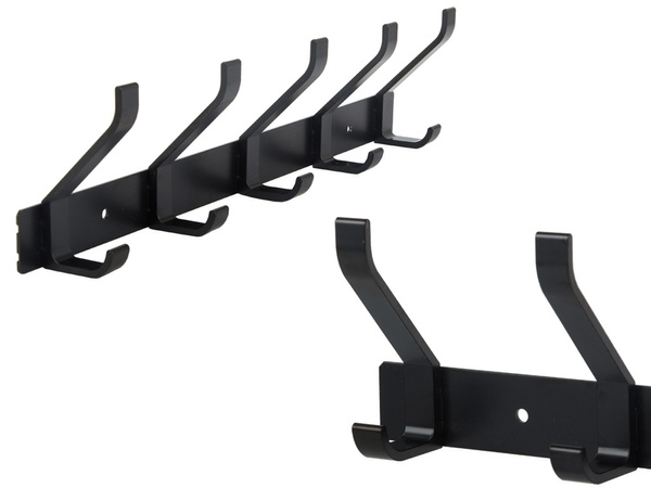 Nástenný vešiak na oblečenie do kúpeľne na chodbe 5 háčikov