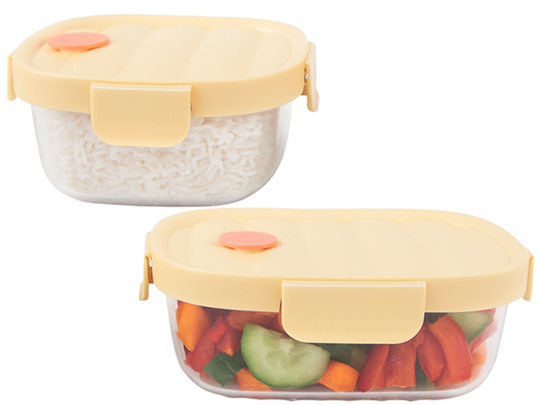 2 db üveg élelmiszer-tároló fedéllel hőálló hőtároló táska