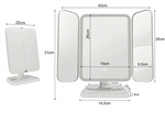 Косметическое зеркало освещенный привело складной макияж зеркало премиум