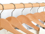 3x lacquered wood holder für kleidung wood holders set