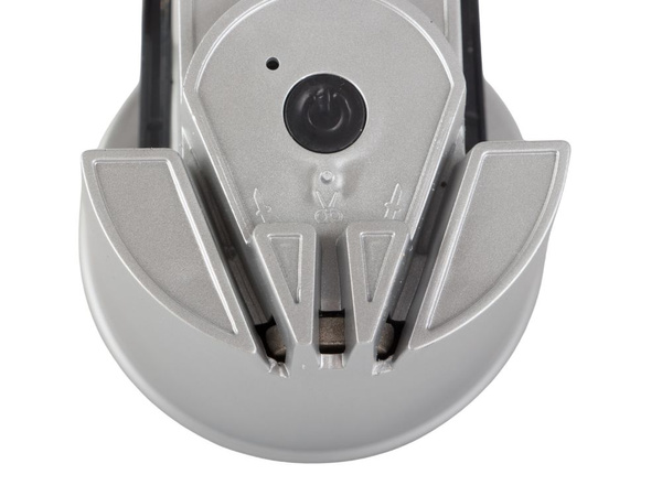 Electric knife and kitchen scissor sharpener with suction cup, rechargeable