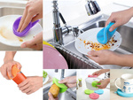 Silicone washer sponge scouring brush vegetable scouring brush